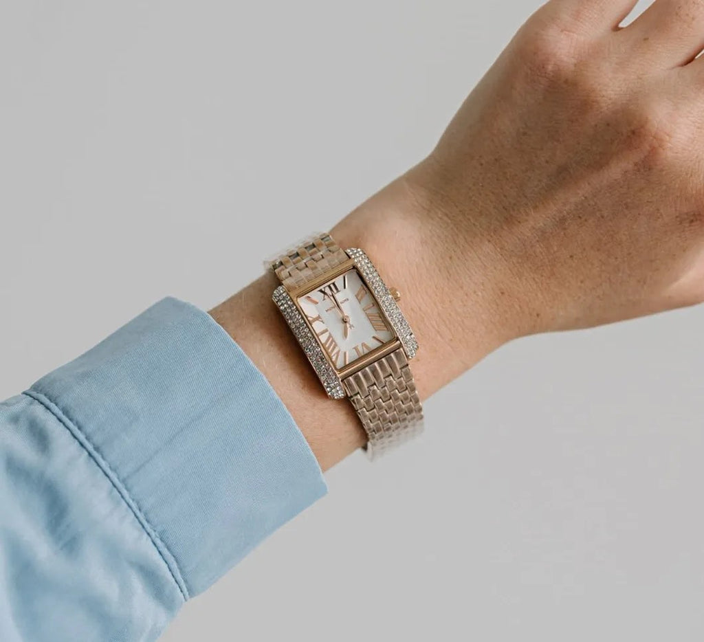 Montre Michael Kors Emery MK4743 — Or Rose Cristaux Pavés