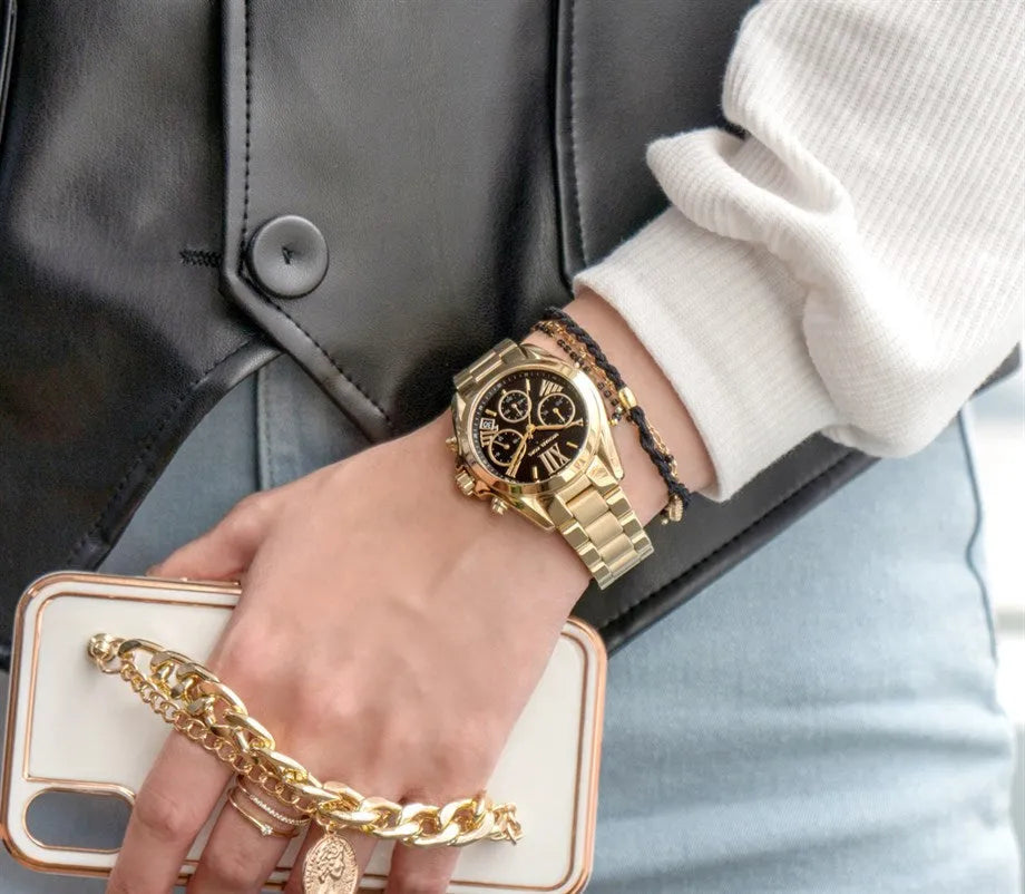 Montre Femme Michael Kors Bradshaw MK6959 – Noir & Doré