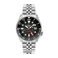 Montre Seiko SSK001K1 Automatique GMT Acier Cadran Noir