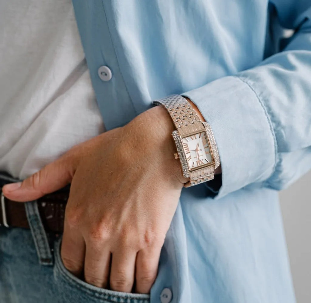 Montre Michael Kors Emery MK4743 — Or Rose Cristaux Pavés