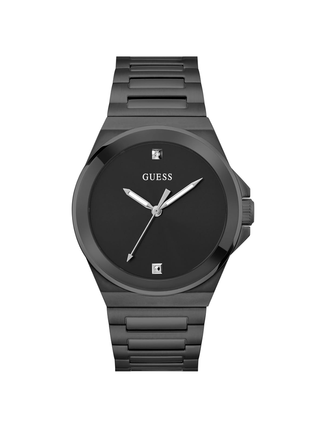 Montre Guess GW0833G2 Homme – Cadran Noir Bracelet Acier Noir