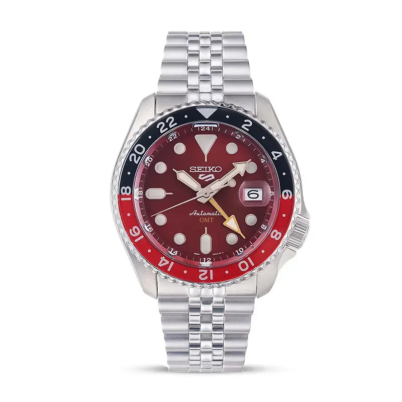 Montre homme Seiko 5 Sports GMT Thong Sia Rouge Édition Limitée | SSK031K1