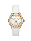 Montre Michael Kors Sage MK4818 – Cuir Blanc & Cadran Nacre