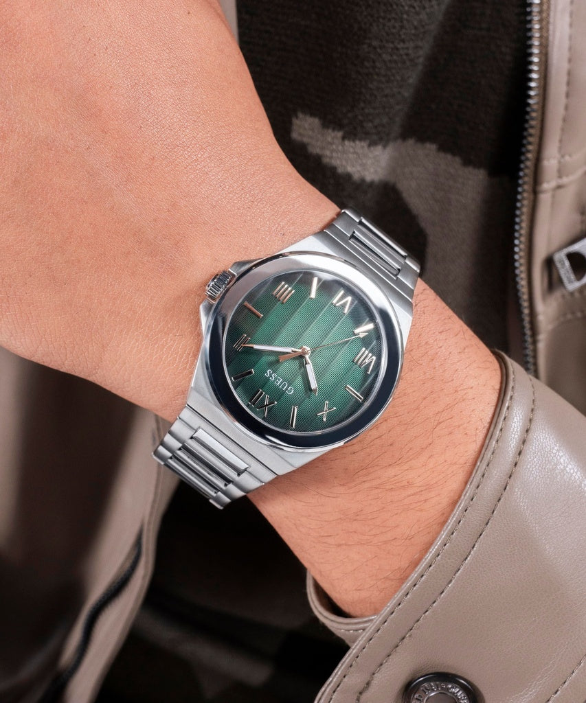 Montre-bracelet argentée pour homme Guess - GW0789G1 | 24hours.ma