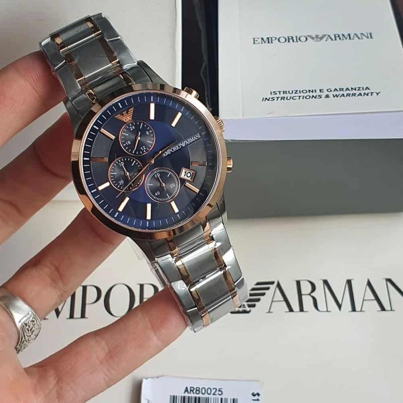 Montre homme Emporio Armani Renato, coffret AR80025