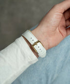 Montre Michael Kors Sage MK4818 – Cuir Blanc & Cadran Nacre