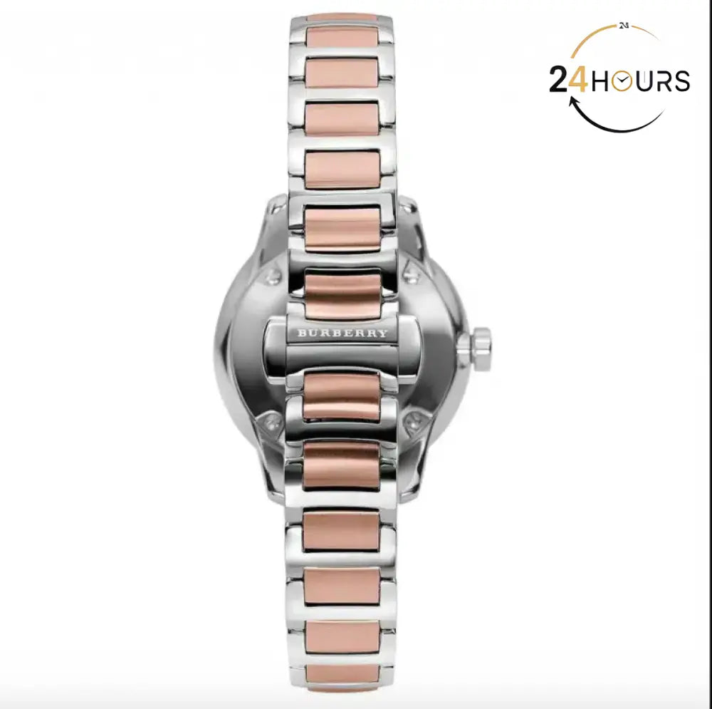 Montre Burberry Ladies Watch Swiss Classic Two Tone Pour Femme BU10117