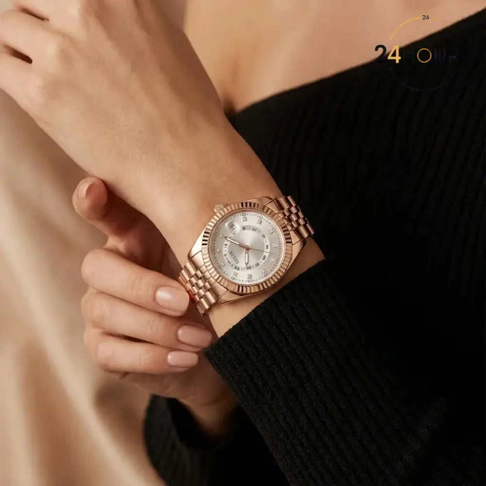 Montre Femme Guess Jada GW0936L4 cadran blanc bracelet acier
