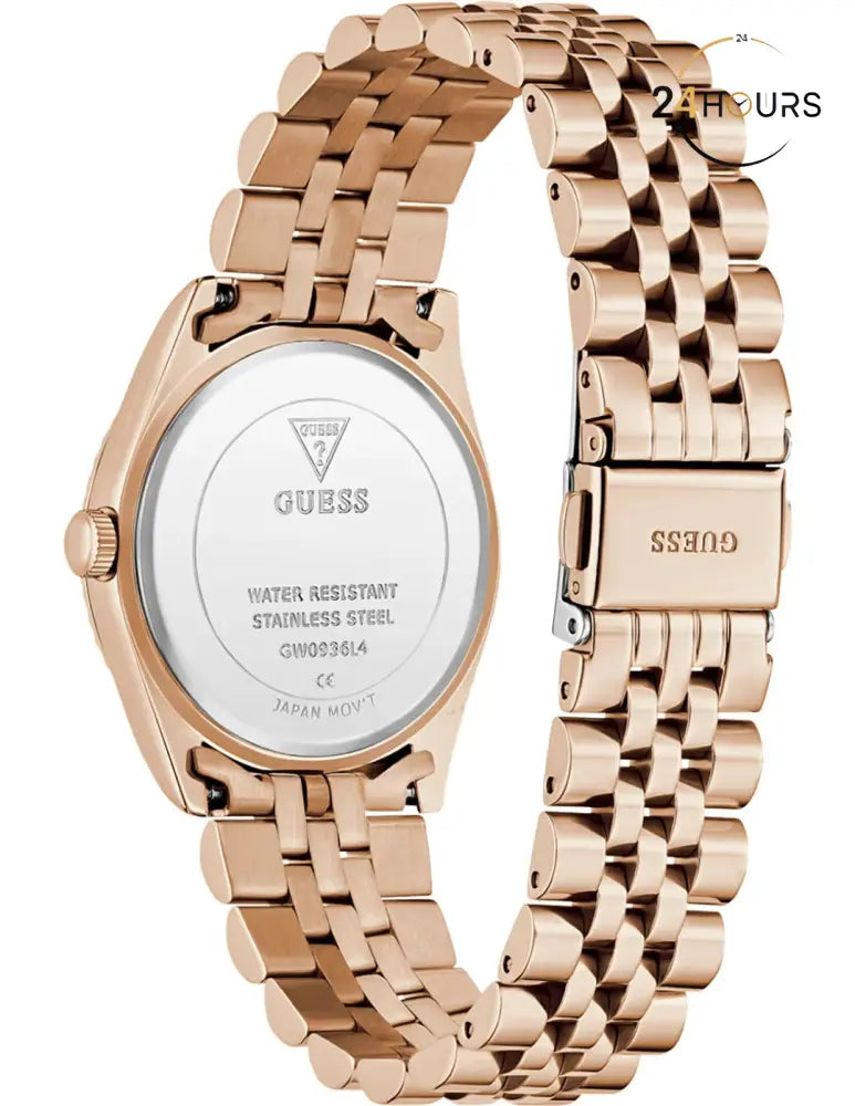 Montre Femme Guess Jada GW0936L4 cadran blanc bracelet acier