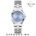 Montre Guess Empress bleue à cadran rond à quartz analogique pour femme GW0873L1