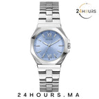 Montre Guess Empress bleue à cadran rond à quartz analogique pour femme GW0873L1