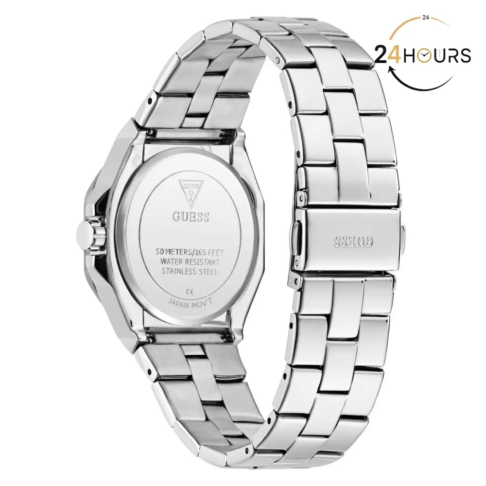 Montre Guess Empress bleue à cadran rond à quartz analogique pour femme GW0873L1