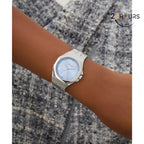 Montre Guess Empress bleue à cadran rond à quartz analogique pour femme GW0873L1