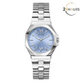 Montre Guess Empress bleue à cadran rond à quartz analogique pour femme GW0873L1