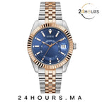 Montre Guess Jaden bleue ronde à quartz pour homme GW0977G5