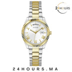 Montre Guess Luna blanche à cadran rond à quartz analogique pour femme