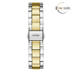 Montre Guess Luna blanche à cadran rond à quartz analogique pour femme