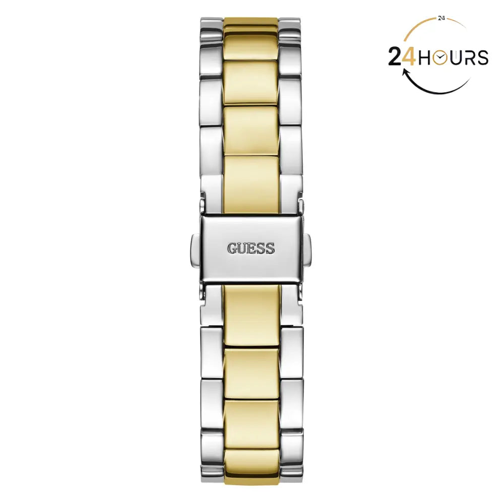 Montre Guess Luna blanche à cadran rond à quartz analogique pour femme