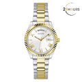 Montre Guess Luna blanche à cadran rond à quartz analogique pour femme