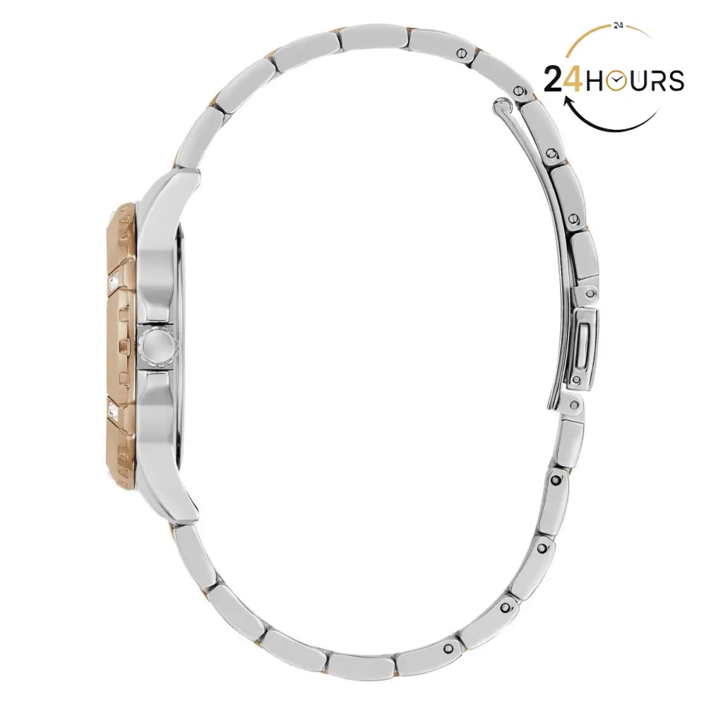 Montre Guess Mist rouge à cadran rond analogique à quartz pour femme