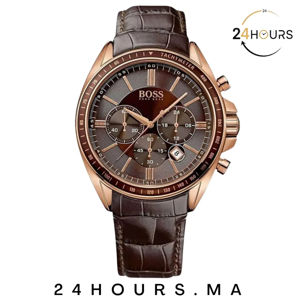Montre homme Boss en cuir 1513093