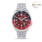 Montre homme Seiko 5 Sports GMT Thong Sia Rouge Édition Limitée | SSK031K1