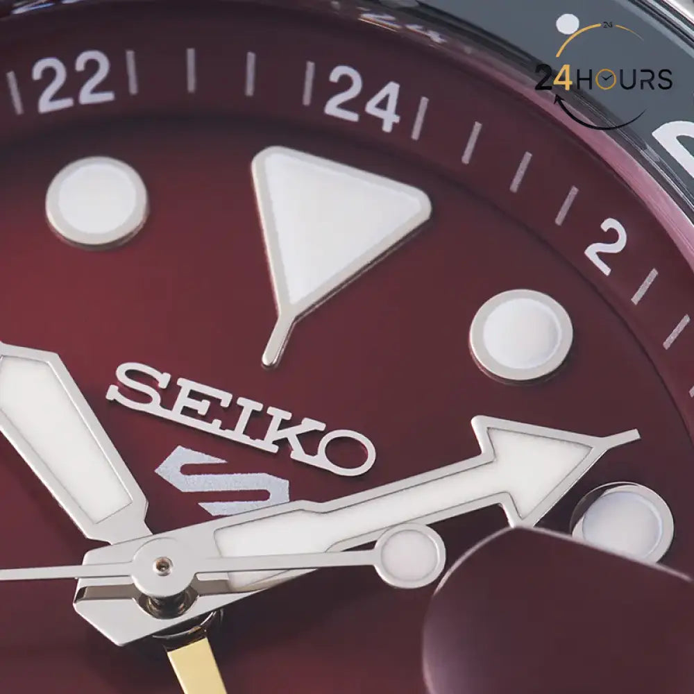 Montre homme Seiko 5 Sports GMT Thong Sia Rouge Édition Limitée | SSK031K1