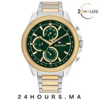 Montre Homme Tommy Hilfiger Clark 1792079 cadran vert bracelet acier