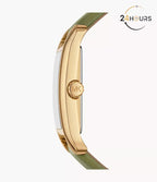 Montre Michael Kors à trois aiguilles en cuir vert MKO1028