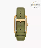 Montre Michael Kors à trois aiguilles en cuir vert MKO1028