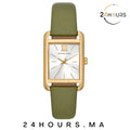 Montre Michael Kors à trois aiguilles en cuir vert MKO1028