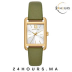 Montre Michael Kors à trois aiguilles en cuir vert MKO1028