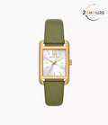 Montre Michael Kors à trois aiguilles en cuir vert MKO1028