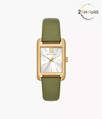 Montre Michael Kors à trois aiguilles en cuir vert MKO1028