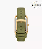 Montre Michael Kors à trois aiguilles en cuir vert MKO1028