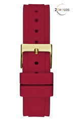 Montre multifonctions Guess Solstice à cadran rond doré pour femme