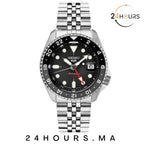 Montre Seiko SSK001K1 Automatique GMT Acier Cadran Noir