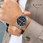 Montre Seiko SSK001K1 Automatique GMT Acier Cadran Noir