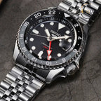 Montre Seiko SSK001K1 Automatique GMT Acier Cadran Noir