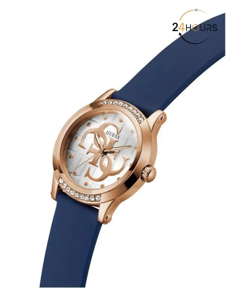 Montres Guess Annette pour femme. Silicone Bleu GW0860L2